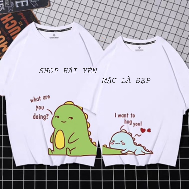 ÁO ĐÔI KHỦNG LONG DỄ THƯƠNG