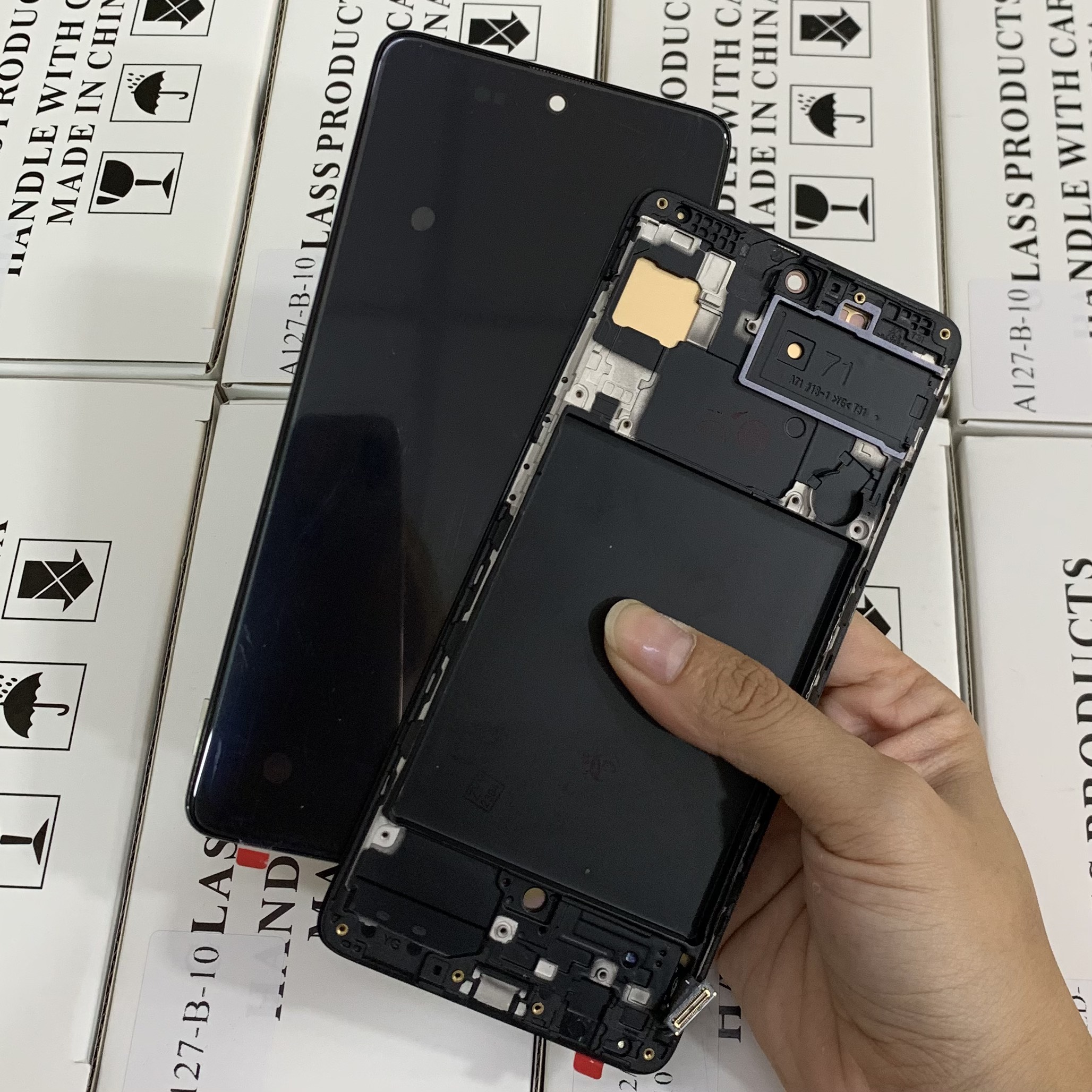 Màn hình Samsung A71 / A715 ( OLED Khung , INCELL Khung )
