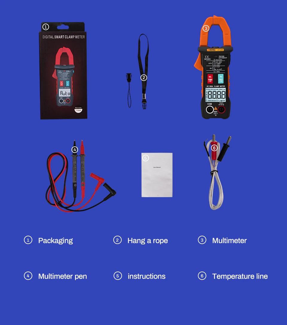 Đồng hồ kẹp vạn năng ANENG ST205 cao cấp