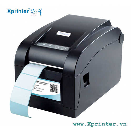 (Khuyến Mãi)_Máy In Tem Mã Vạch Xprinter XP-350B Cổng USB