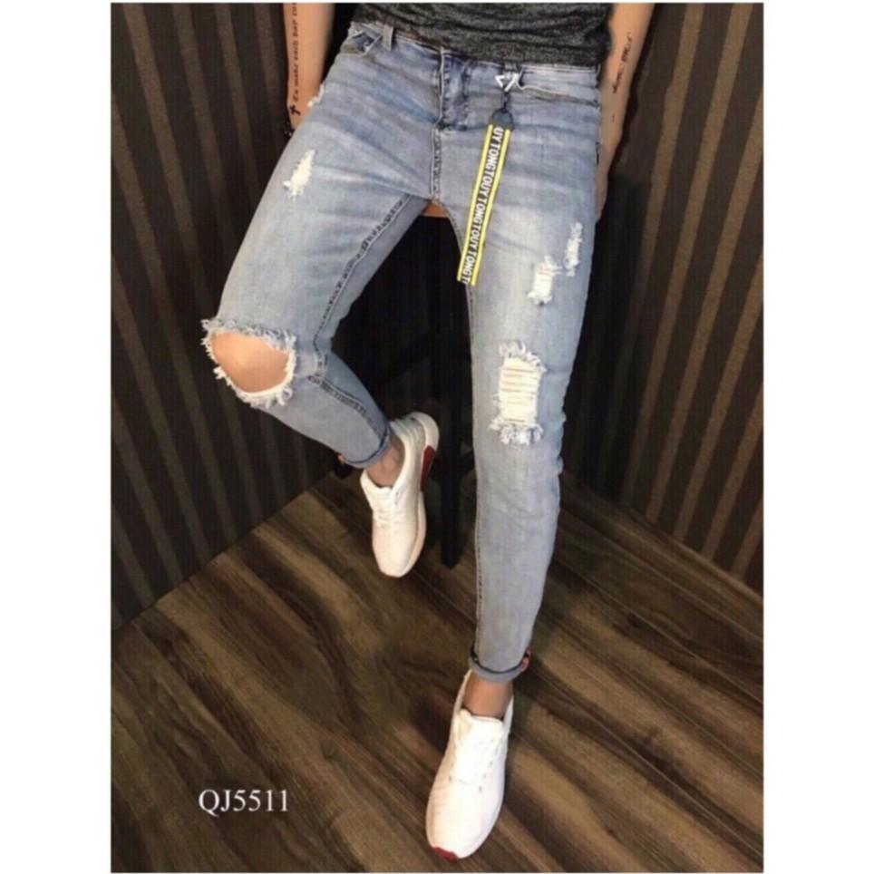 quan jean nam mẫu rách mới cực đẹp 5511