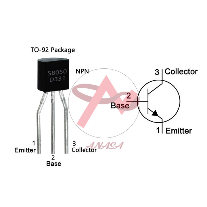 Combo 10 Transistor S8050 TO-92 40V 1.5A NPN