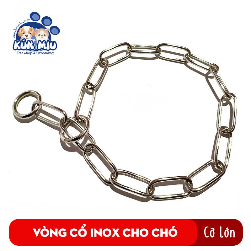 [Hoàn Tiền 10%] Vòng cổ cho chó chất liệu inox không gỉ Kún Miu Cỡ lớn