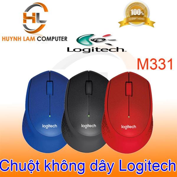 Chuột Logitech - Chuột không dây Logitech M331 tiết kiệm pin bấm quá êm DGW phân phối