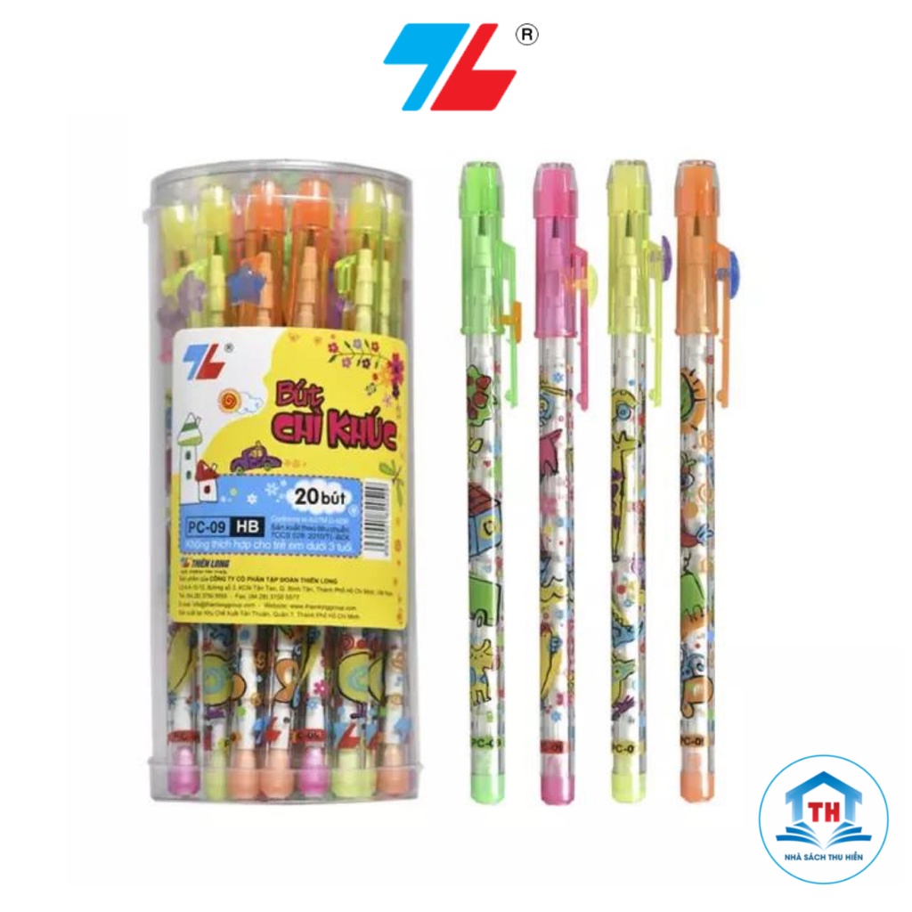 Combo 20 Bút chì khúc Thiên Long PC-09 - Bút chì đốt cho bé