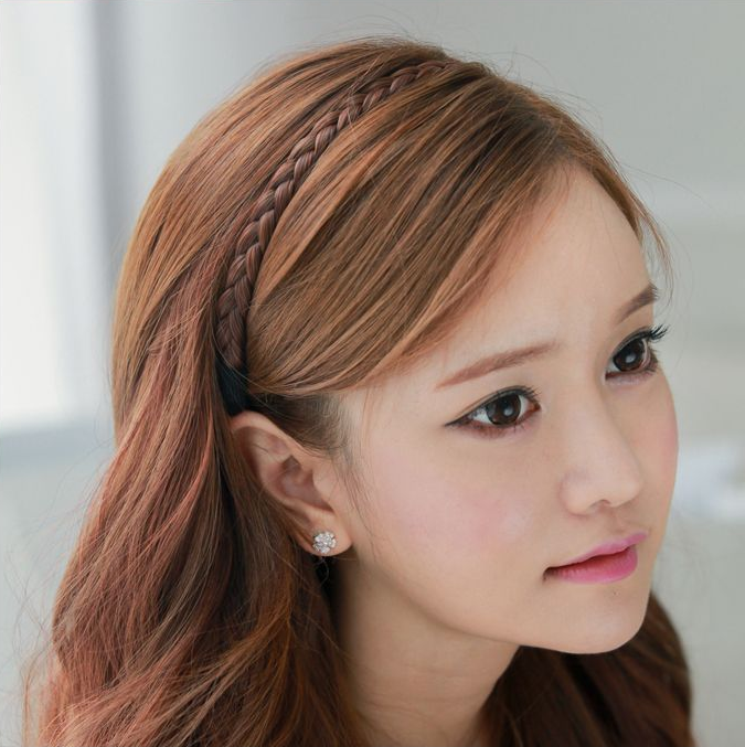 Băng đô nữ tóc giả dây chun, tóc giả băng đô BD03 😍FREESHIP😍 bím tóc giả, bờm tóc giả thời trang