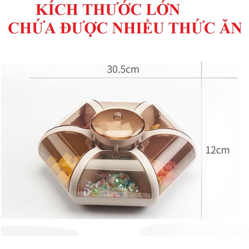KHAY MỨT HOA 6 CÁNH SEN TUYỆT ĐẸP
