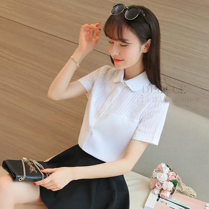 [HCM]Áo sơ mi nữ tay ngắn công sở AN01
