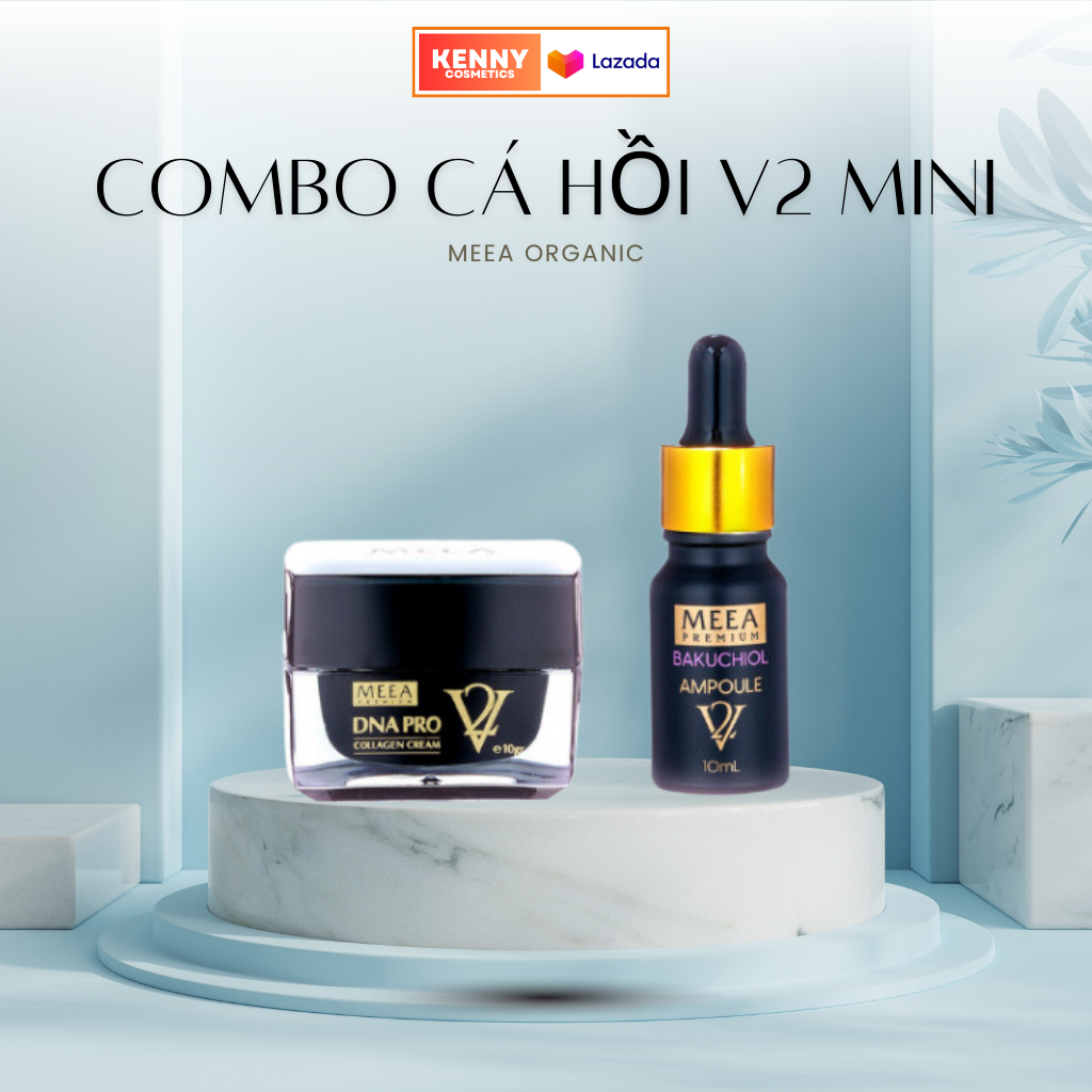 Kem Face Collagen Cá Hồi V2 Meea Và Tinh Chất Mini
