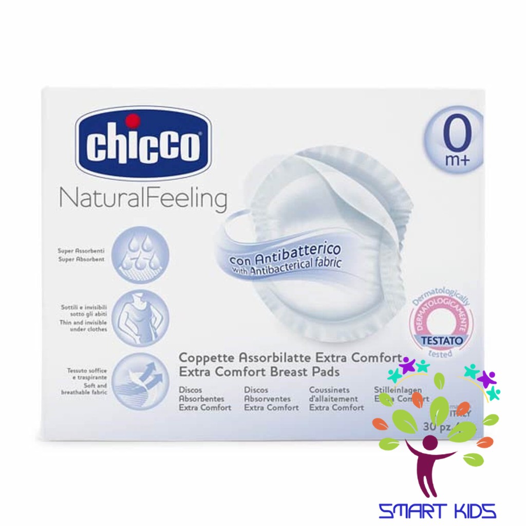 Miếng lót thấm sữa chống khuẩn Chicco (hộp 30c)