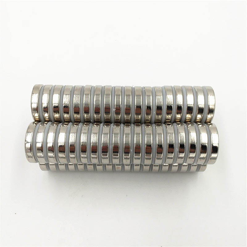 Nam châm tròn 25x5mm loại đất hiếm mạ Niken