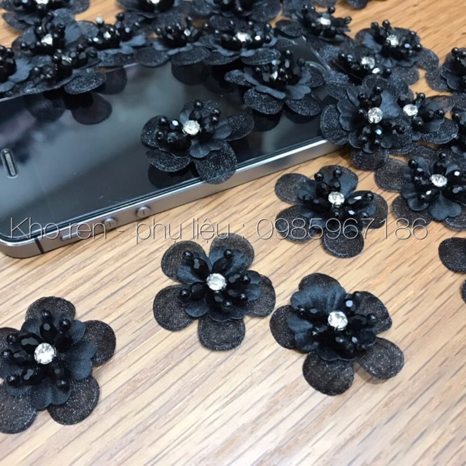 hoa voan nhuỵ pha lê cao cấp đính áo váy( gói 10b)
