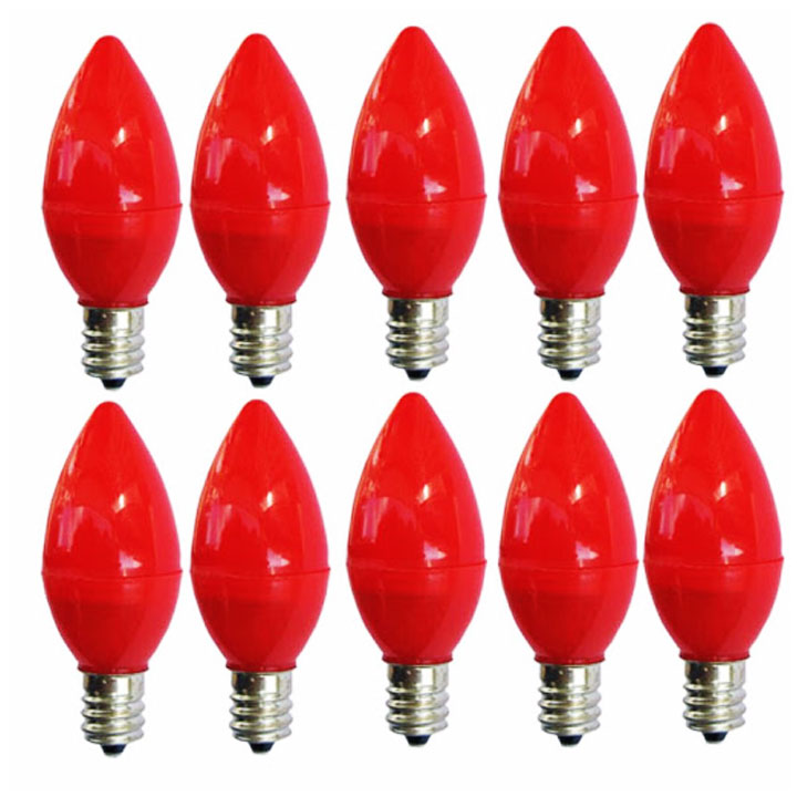 Bóng Và Đuôi Đèn Led Trái Ớt Đuôi E12 Có Đủ Màu