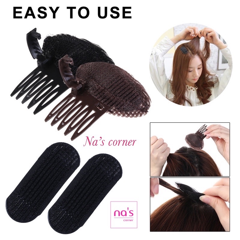 Set 2 Dụng cụ độn phồng mái phồng tóc độn tóc dày