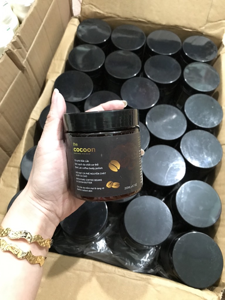 [Ảnh thật] Tẩy tế bào cà phê cocoon