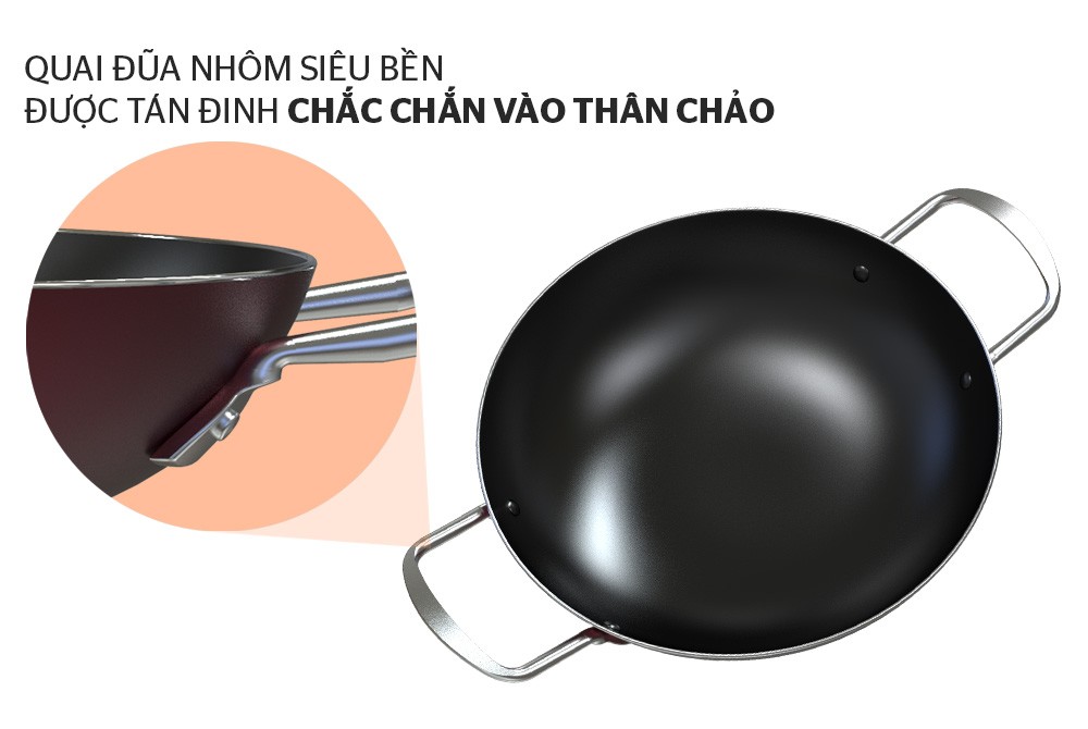 Chảo bầu chống dính SUNHOUSE đủ Size
