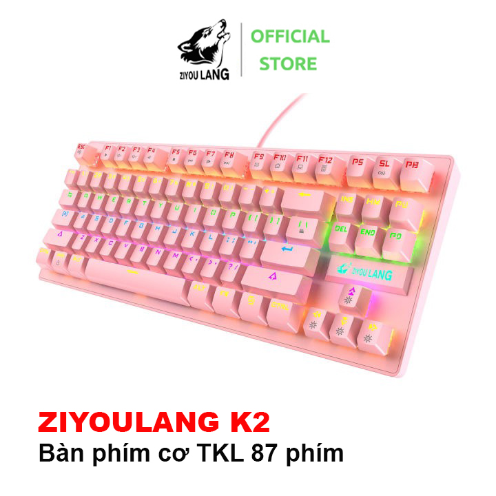 Ziyou Lang K2 - Bàn Phím Cơ Gaming K2 Pro 87 Phím...
