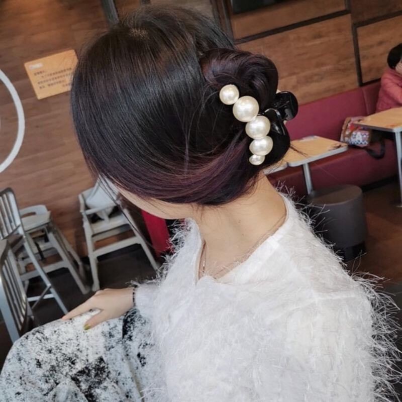 Kẹp Tóc Càng Cua Đính Hạt Dễ Thương