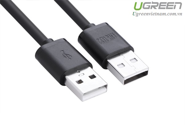 High Quality Ugreen 10309 USB 2.0 Cable with 2 Male Ends, 1m Long