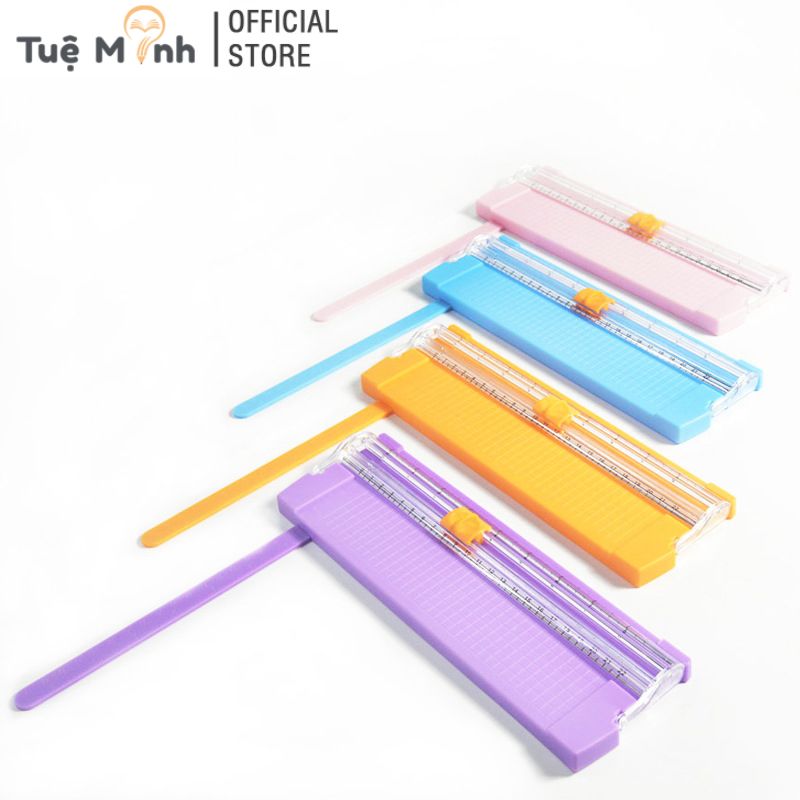 Bàn cắt giấy mini khổ a5 cắt được giấy 400gsm tiện lợi nhiều màu c04- vpptueminh