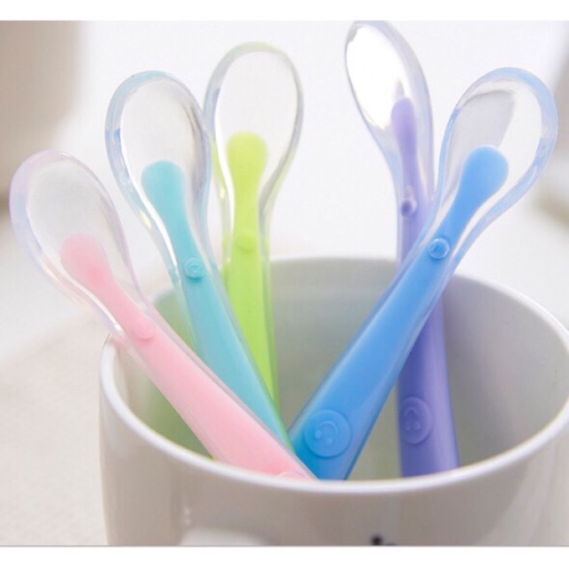 Thìa Ăn Dặm Silicon Siêu Mềm An Toàn Cho Bé