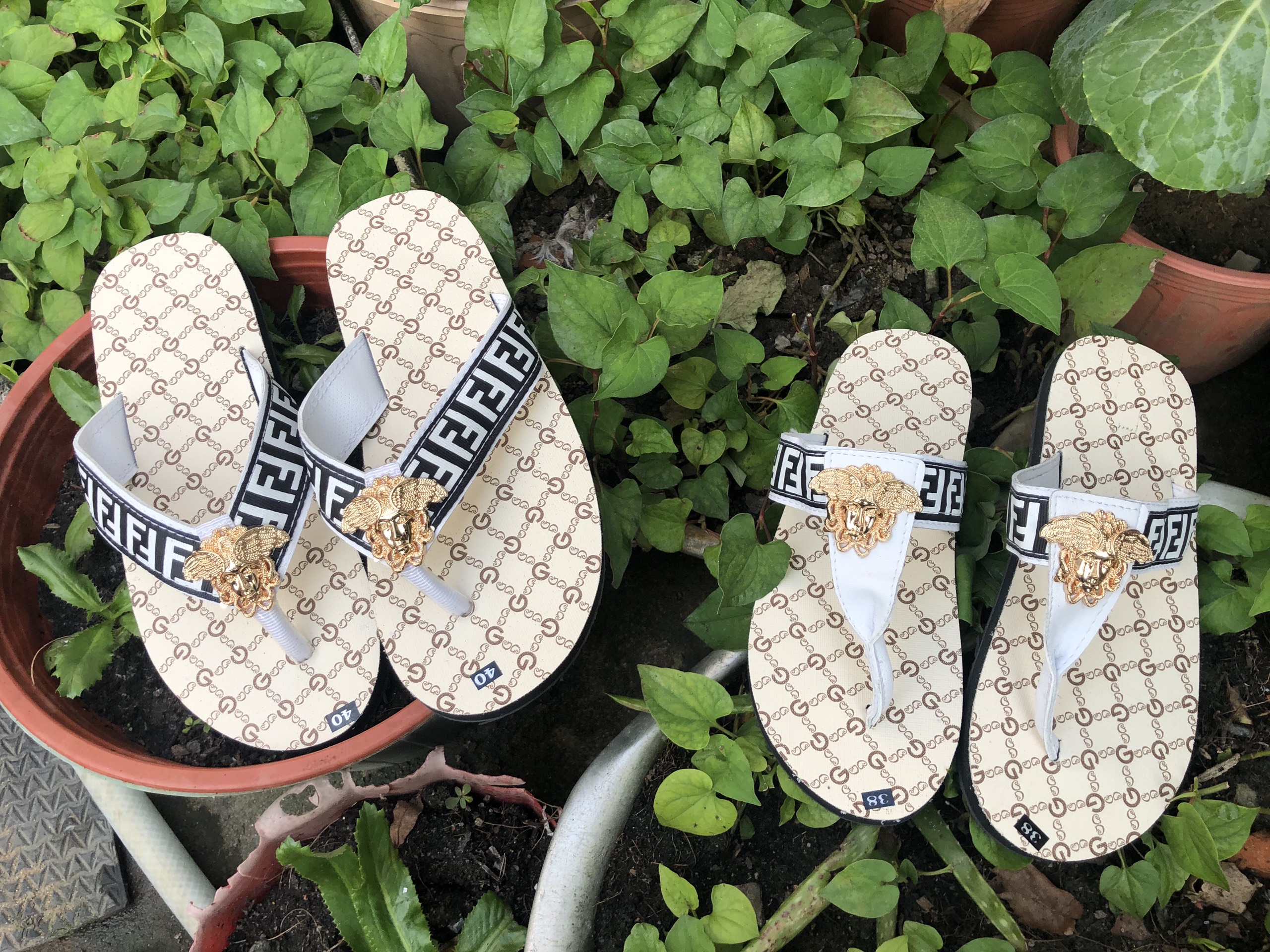 Combo dép sandal cặp đôi nam nữ GG
