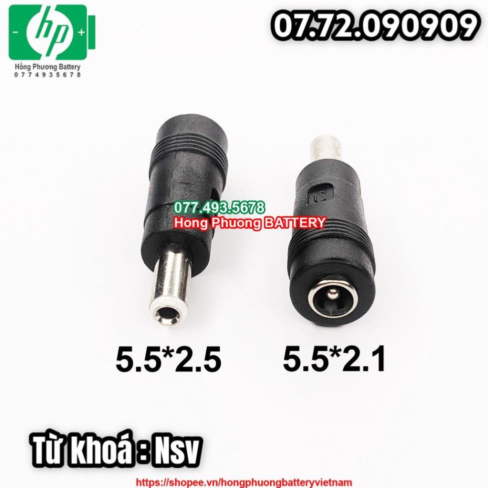 Jack chuyển nguồn Adapter 5.5*2.1mm sang 5.5*2.5mm