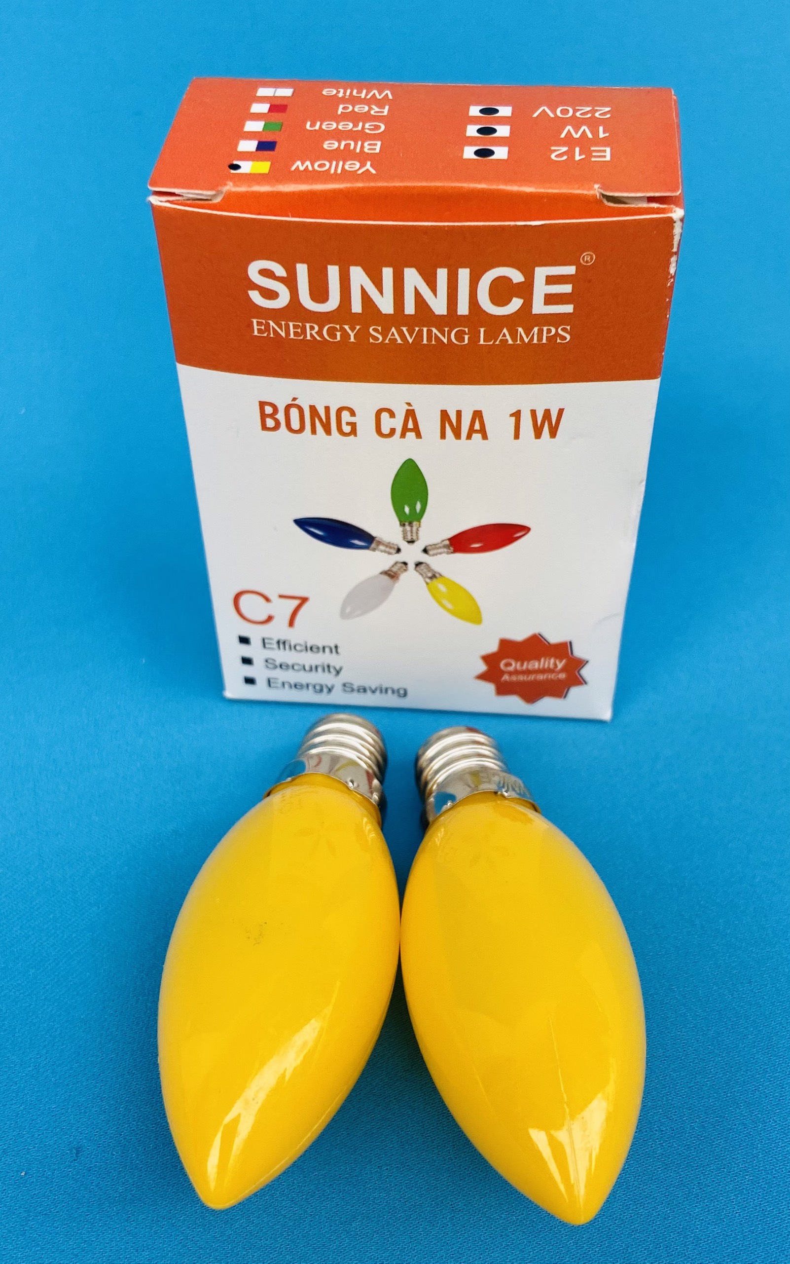 BÓNG LED CÀ NA 1W: 2CÁI/1 HỘP