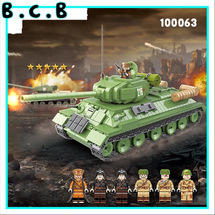 Đồ chơi world war 2 tank xe tăng t 34 huyền thoại của hồng quân liên xô mô hình lắp ráp 100063