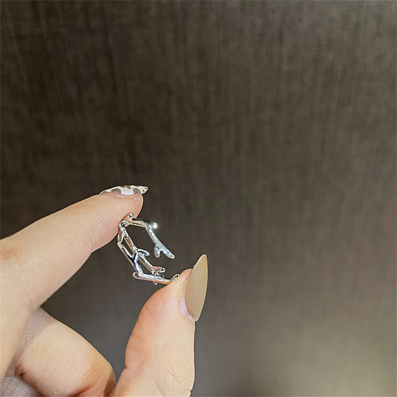 Nhẫn bạc nữ - Nhẫn bạc Ý 925 độc đáo cá tính Mây Silver N4