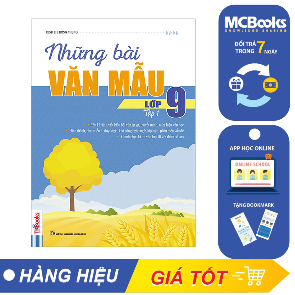 Sách - những bài văn mẫu lớp 9 tập 1 - mcbooks
