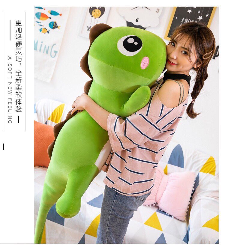 gối ôm hình khủng long siêu đáng yêu size 170cm