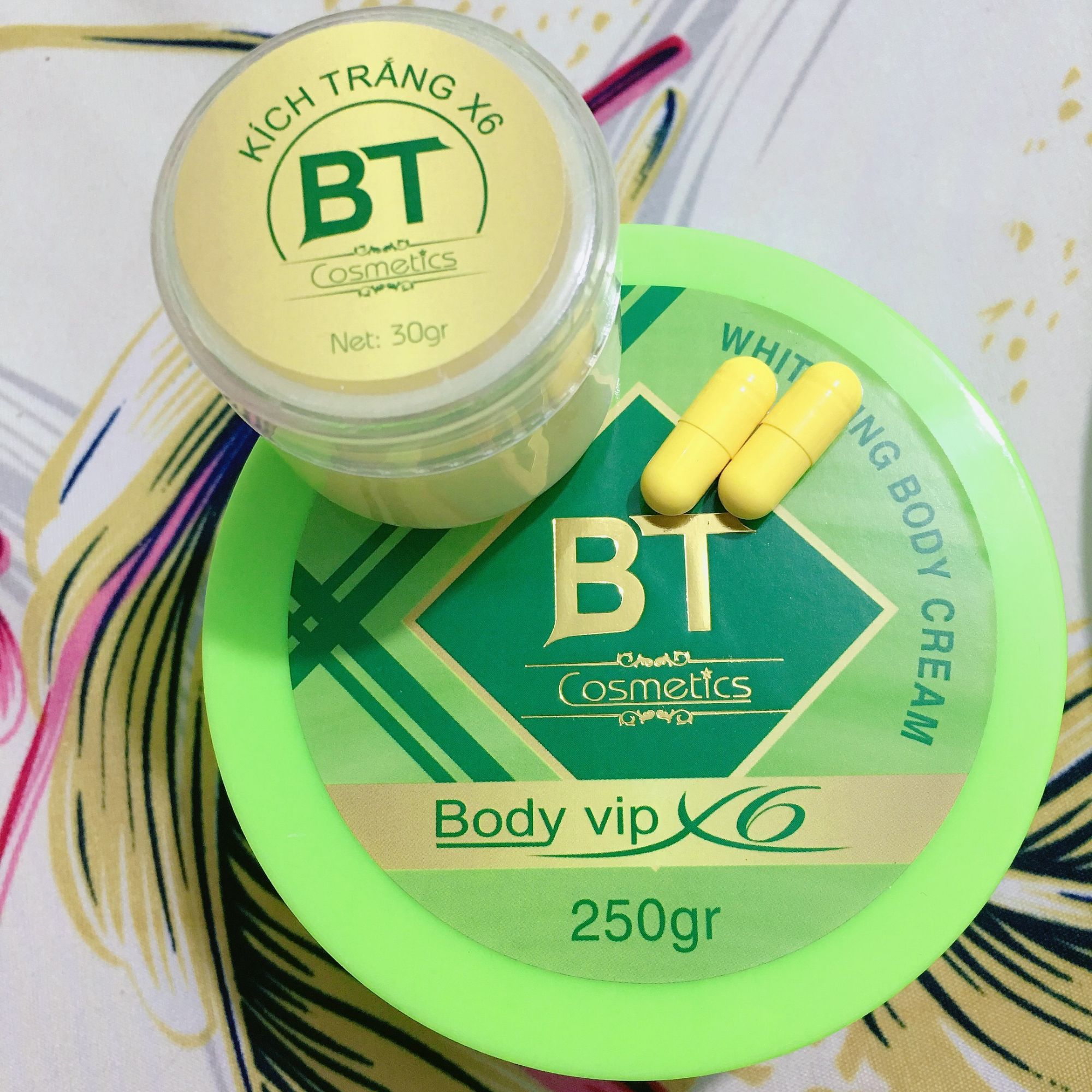 combo kem body +kích trắng