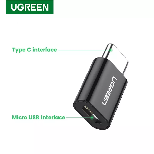 Bảng giá USB-C UGREEN Sang Bộ Chuyển Đổi Micro USB (Màu Đen)-Quốc Tế Phong Vũ