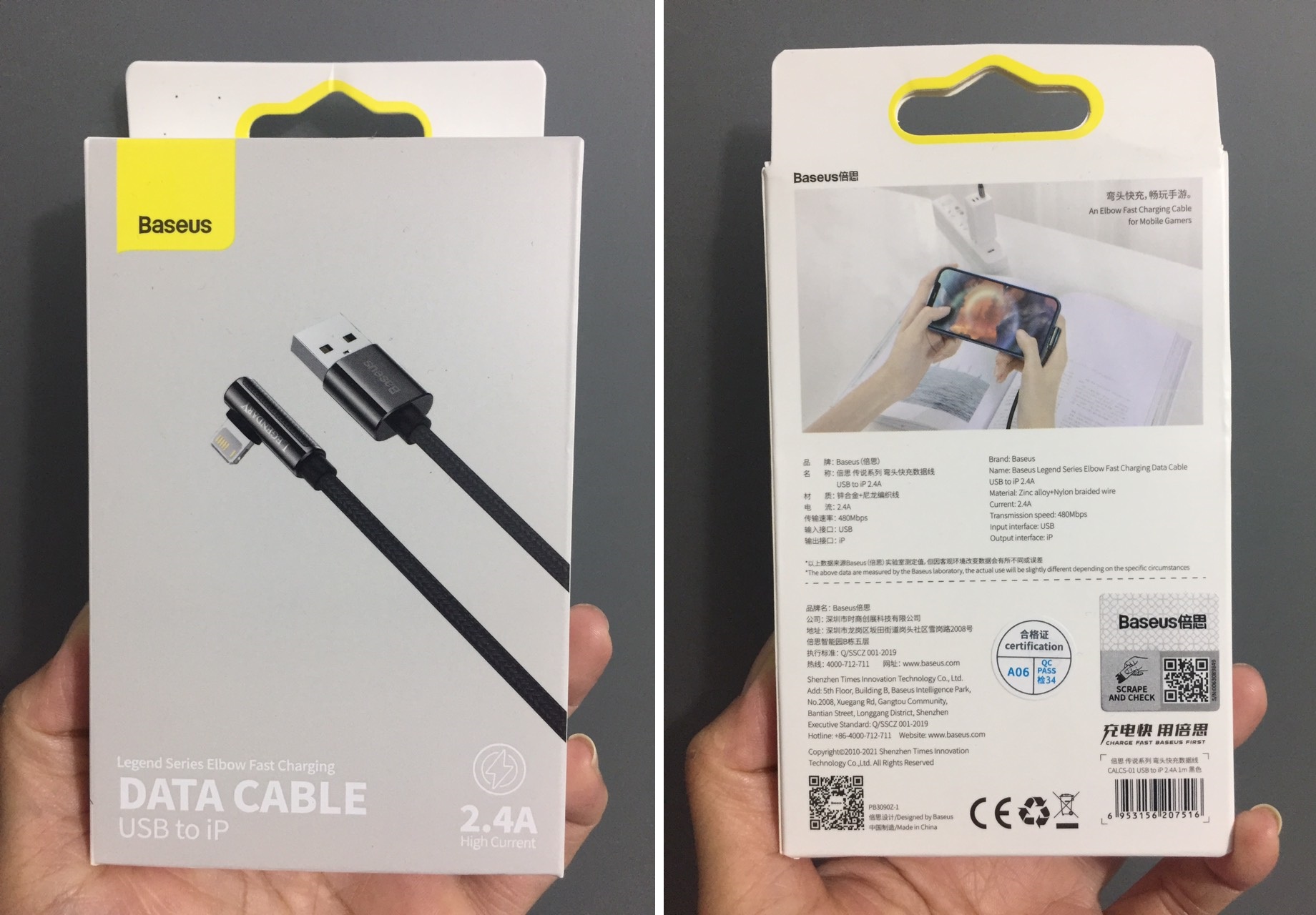 [HCM]Cáp sạc iPhone 2.4A Baseus Legend Series(1m/2m)