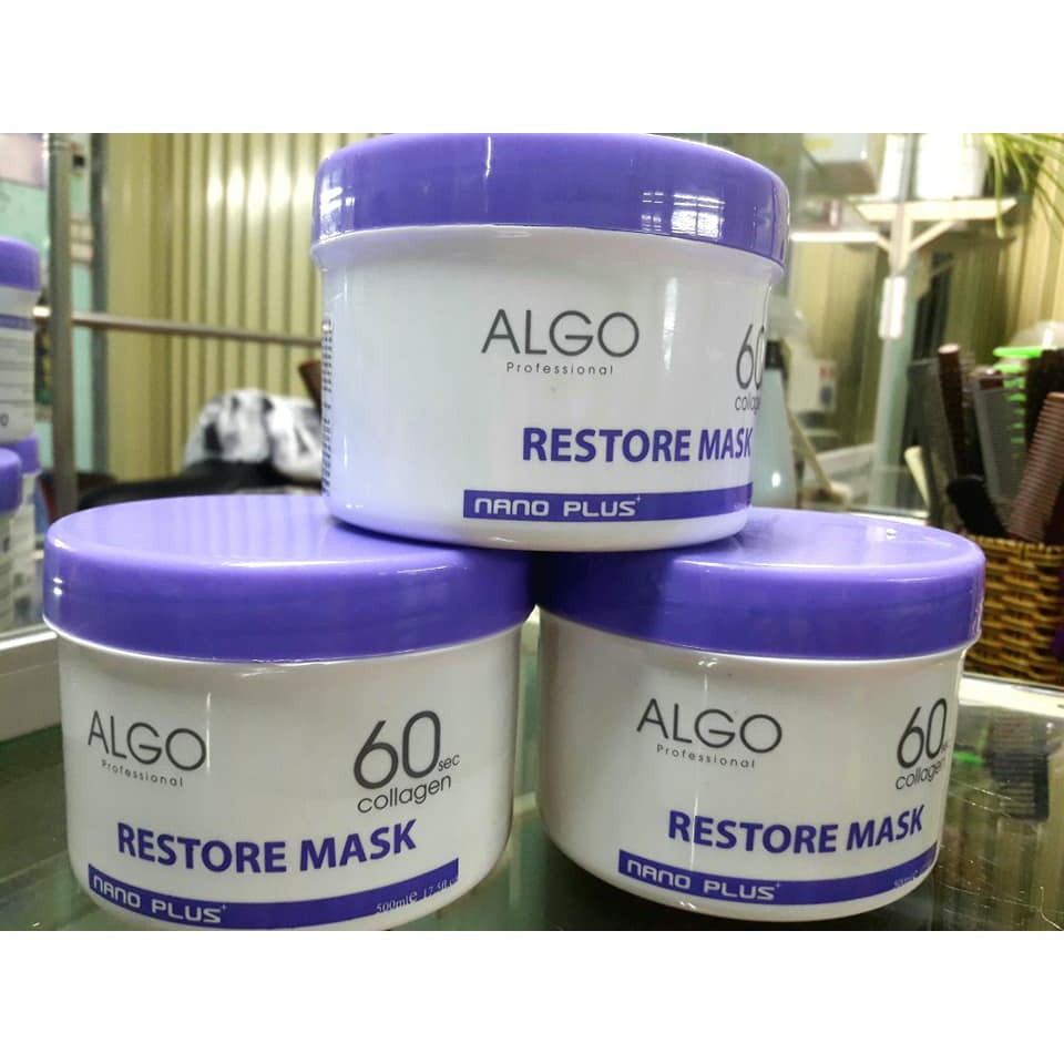 Mặt nạ dưỡng tóc Collagen 60s Algo Nano Plus 500ml