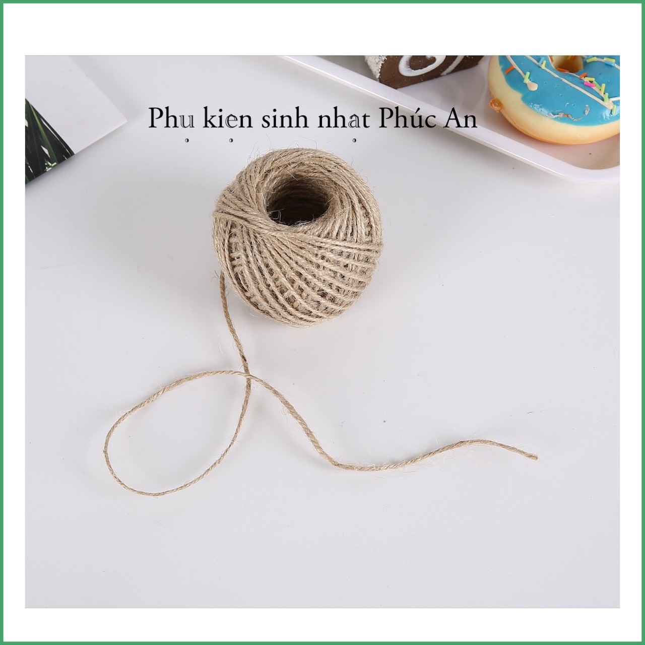 Dây thừng cuộn nhỏ trang trí sinh nhật, handmade ( có sẵn )