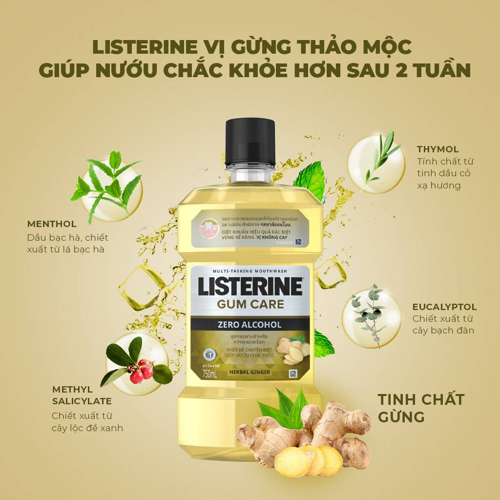 Nước súc miệng Listerine 750ml