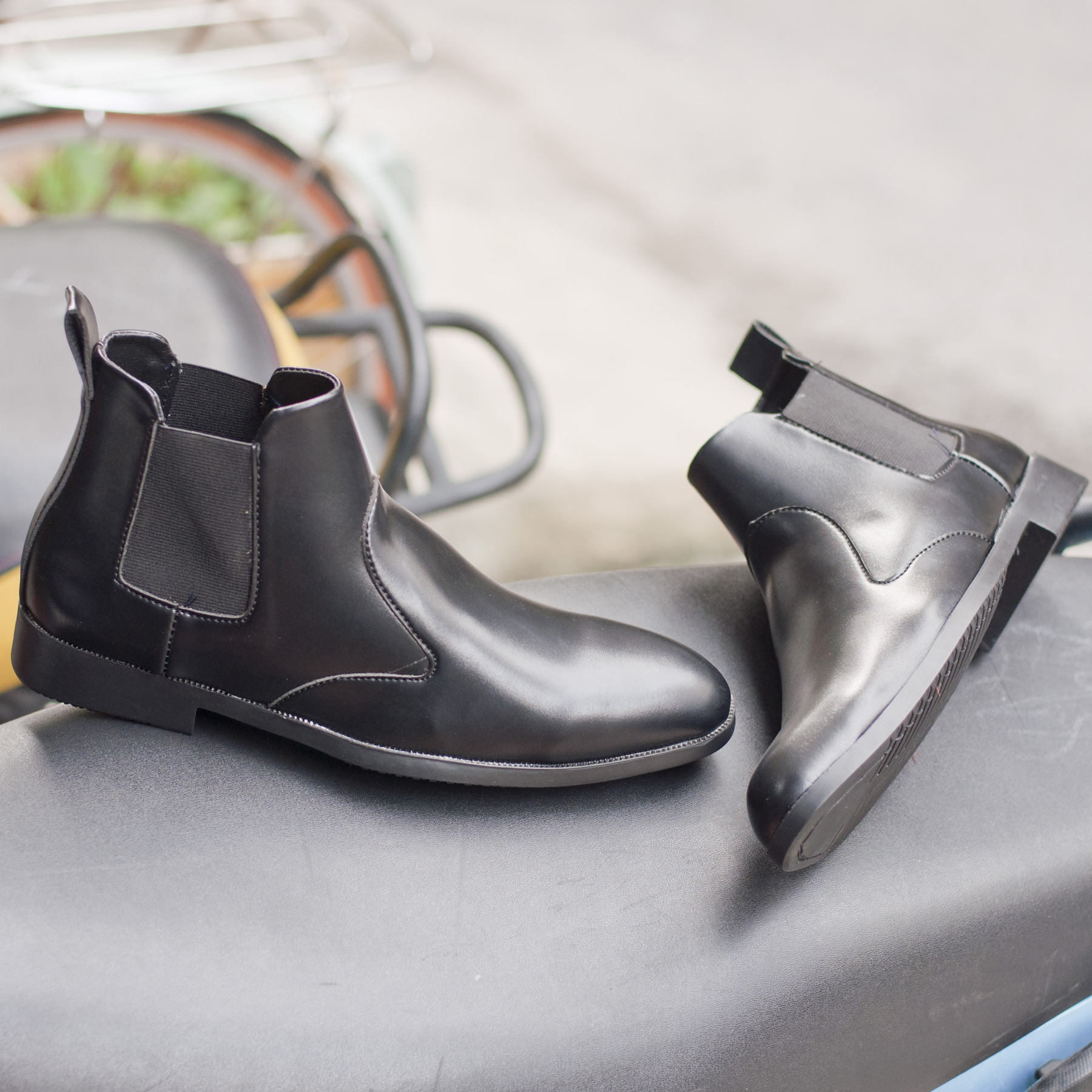 Giày Chelsea boot nam đẹp cổ chun da nhám CB520(PT)