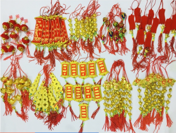 Combo sỉ 100 dây treo, liễng trang trí tết 2024