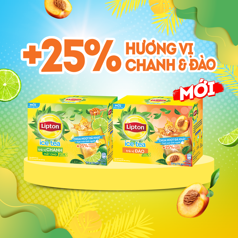 Trà Lipton Ice Tea Hòa Tan (Hộp 16 Gói X 14G)