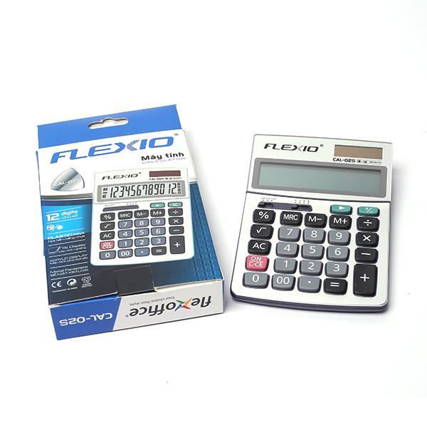 Máy tính Flexoffice FLEXIO CAL-02S Thiên Long - Phù hợp học sinh, máy tính toán cửa hàng tính tiền