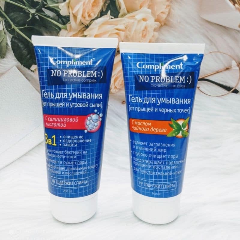 Gel sữa rửa mặt Compliment No Problem giảm mụn