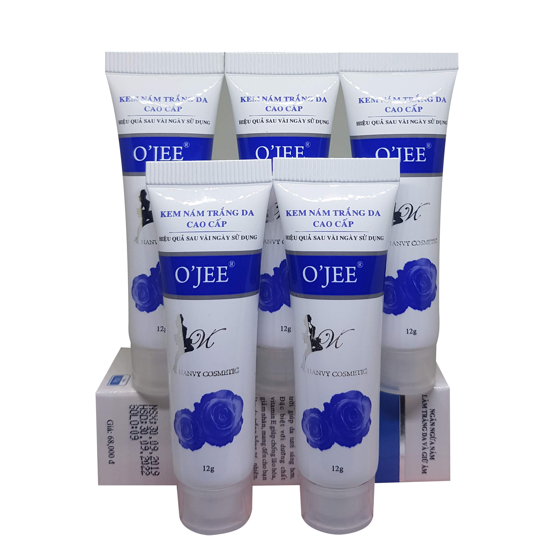 Bộ 5 Tuýp Kem Nám Trắng Da Cao Cấp O'JEE 12g