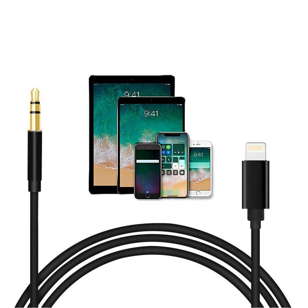 Cáp chuyển đổi cao cấp cổng Lightning sang cổng 3.5mm màu đen