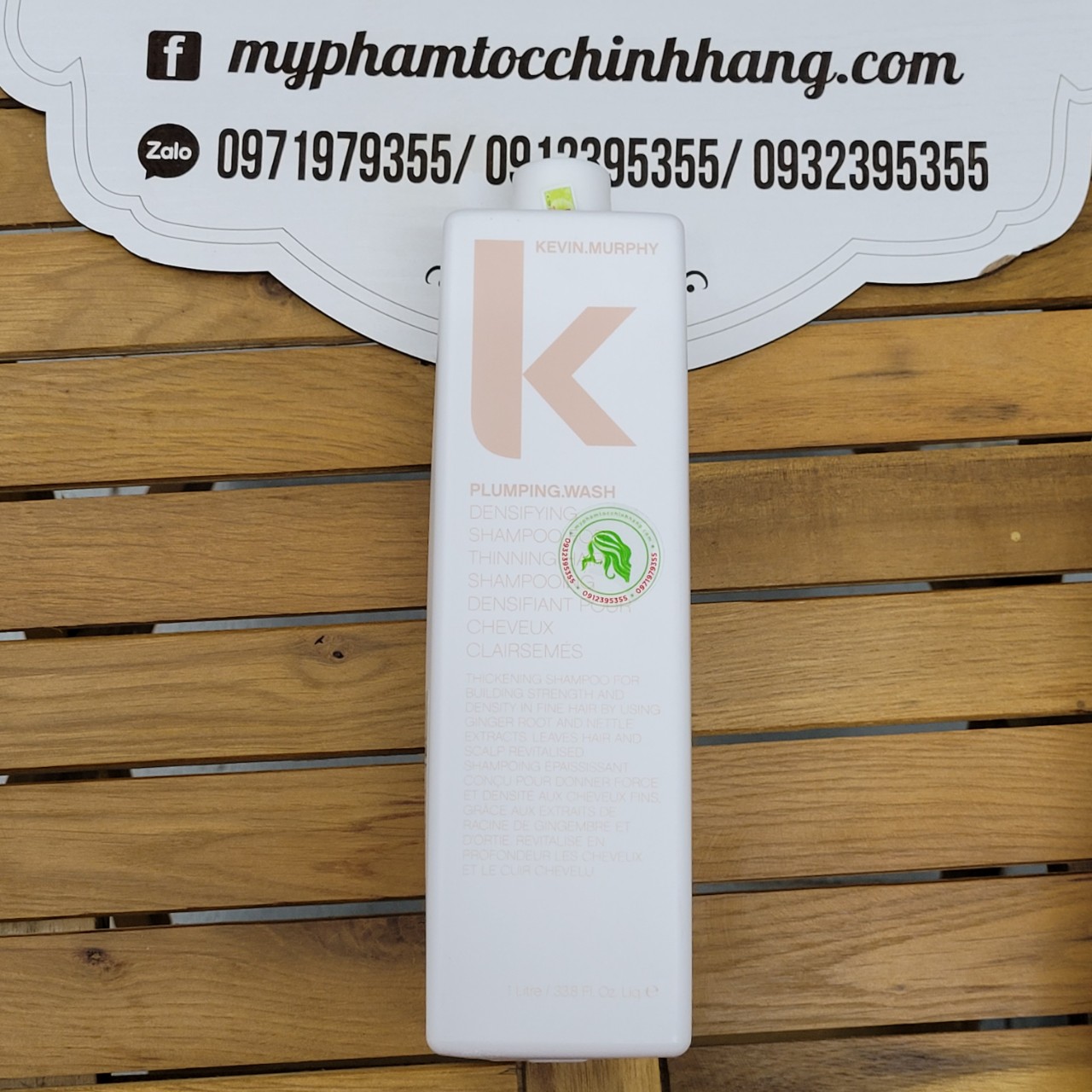 DẦU GỘI XẢ CHO KEVIN.MURPHY CHO TÓC ÍT, MỎNG, RỤNG PLUMPING 1000ML