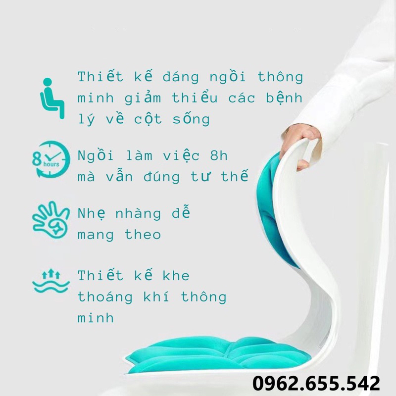 Ghế công thái học - Ghế chống gù cho dân văn phòng và trẻ em, Ghế chống gù,ghế điều chỉnh dáng ngồi giảm đau lưng nhức mỏi