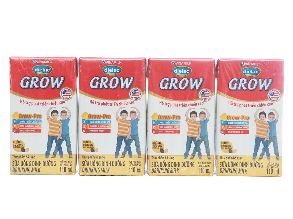 Sữa Bột Pha Sẵn Vinamilk Dielac Grow 110ml ( Thùng x 48 hộp)