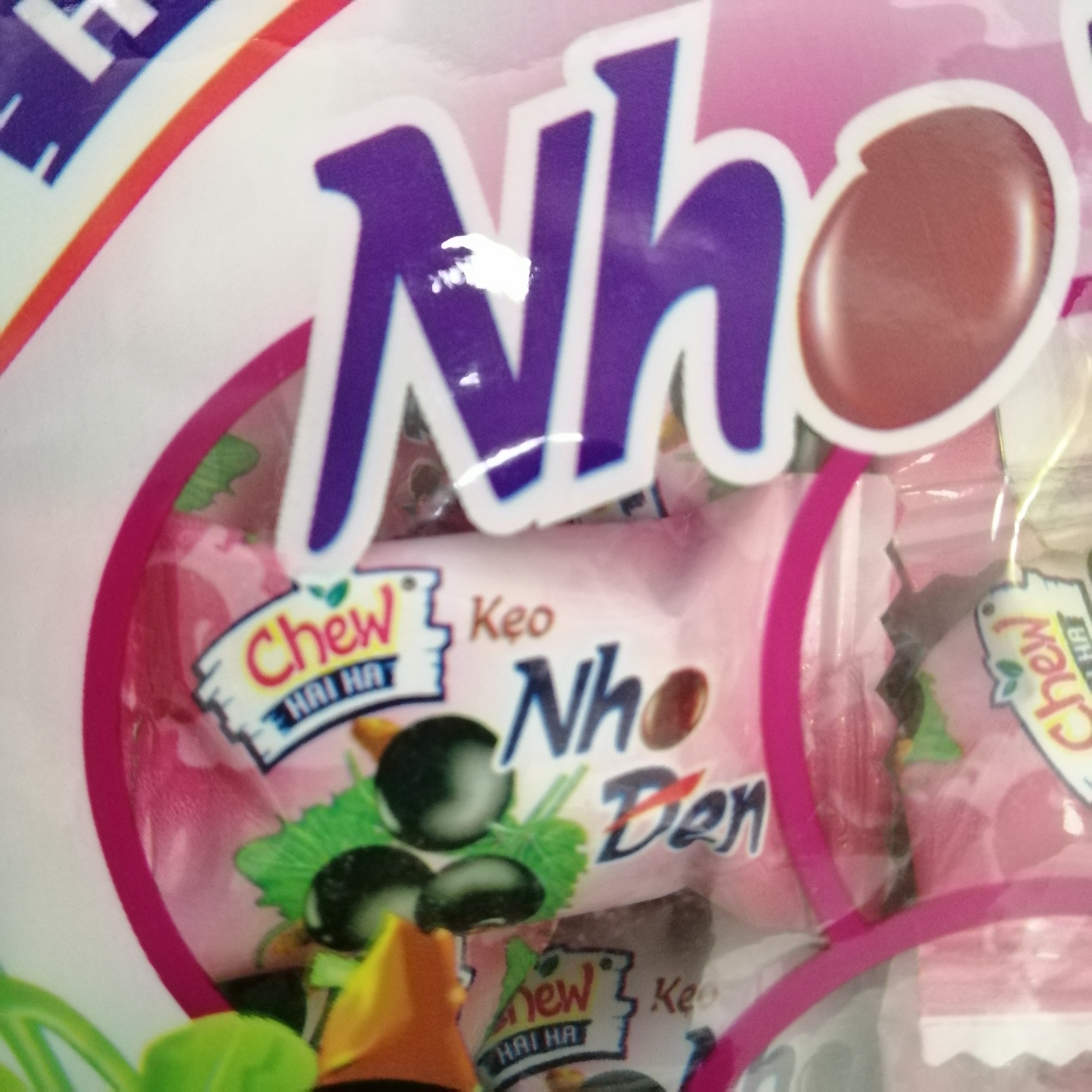 Kẹo Mềm Chew Hải Hà Hương Nho Đen (Gói 90g)