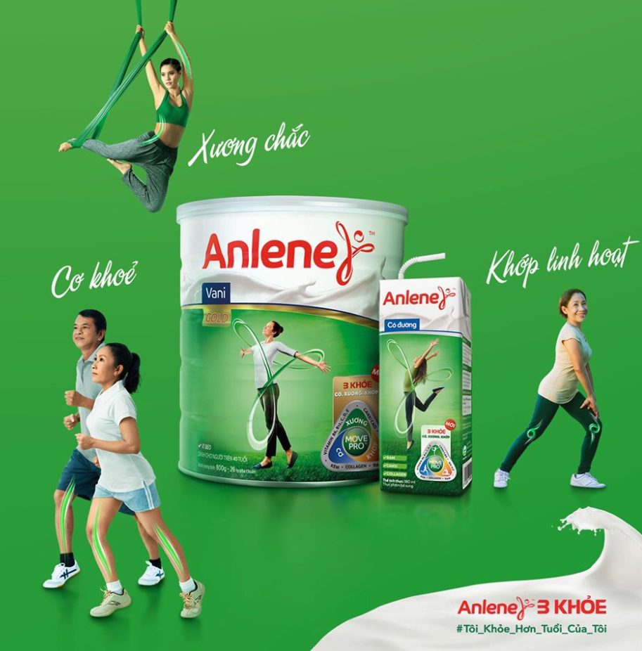 Sữa Anlene cho từ 19 tuổi đến 45 tuổi  800g